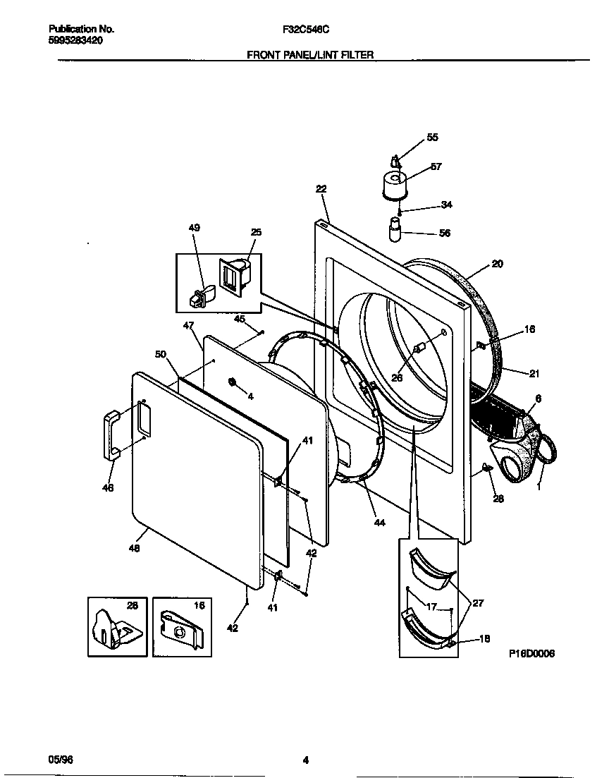 03 - FRONT PANEL/LINT FILTER