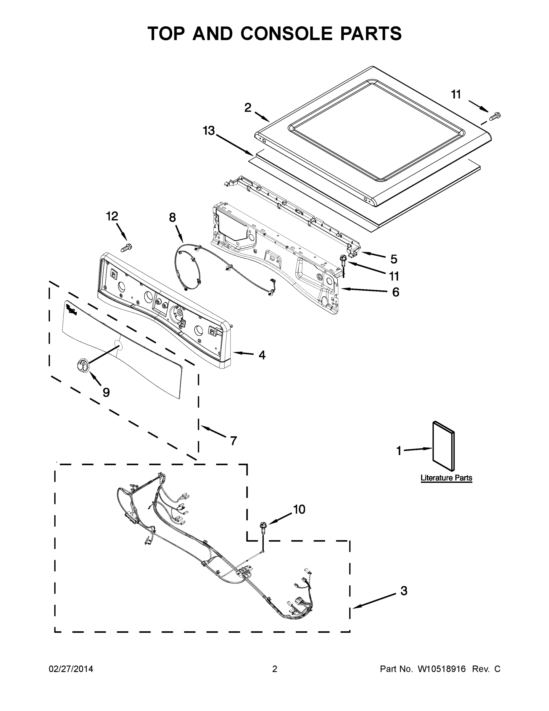 02 - TOP AND CONSOLE PARTS