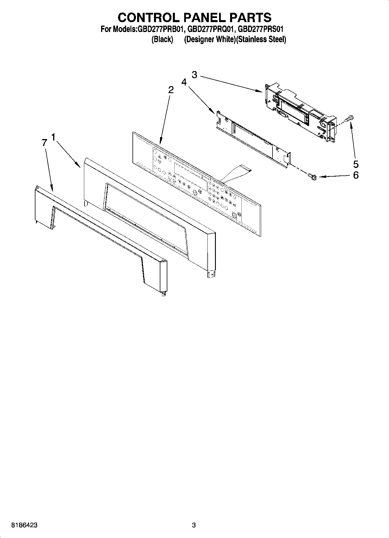02 - CONTROL PANEL PARTS