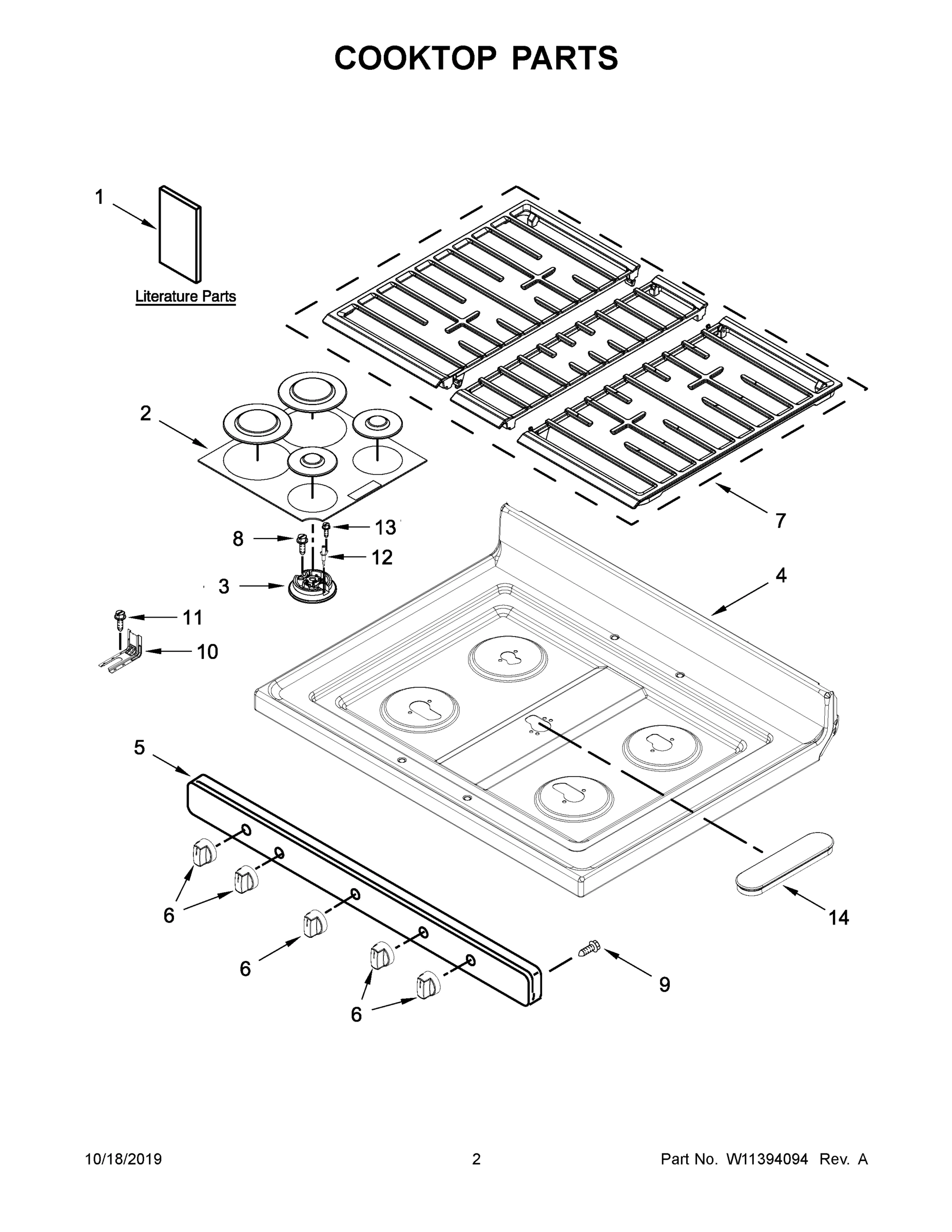 02 - COOKTOP PARTS