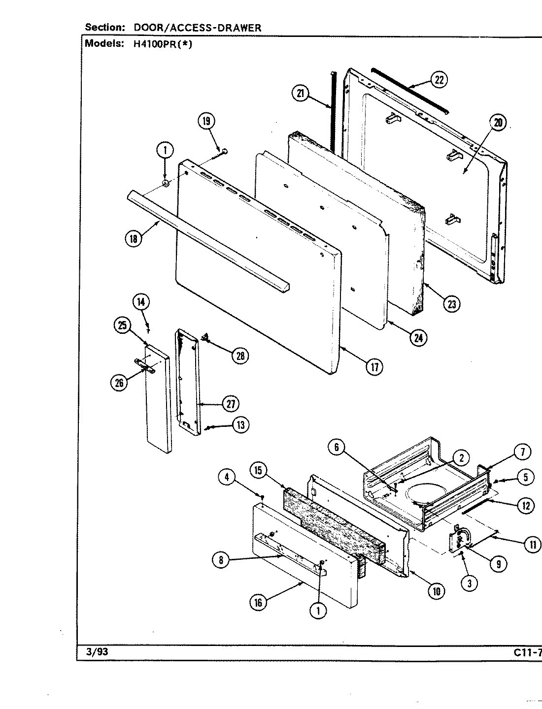 04 - DOOR/DRAWER (H4100PRx)