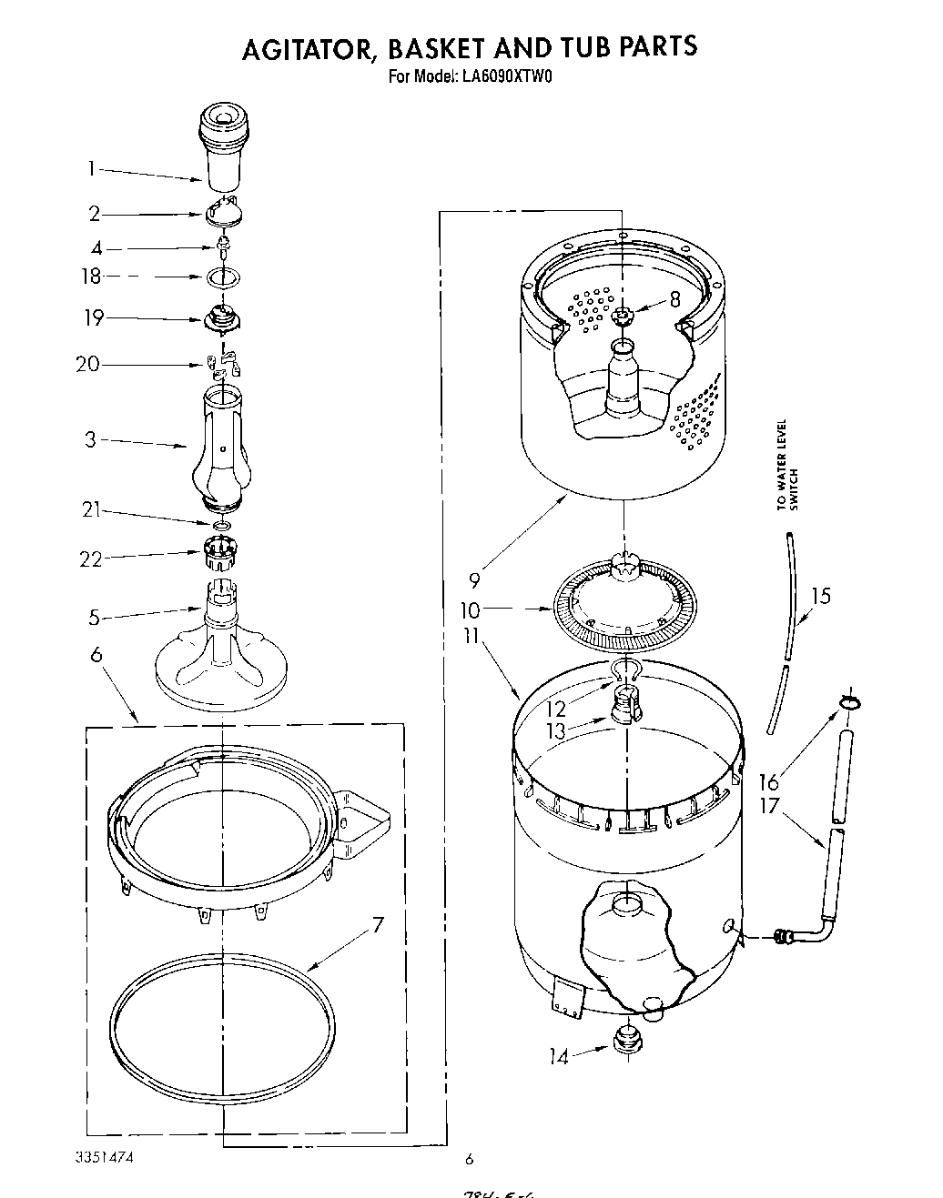05 - AGITATOR, BASKET AND TUB