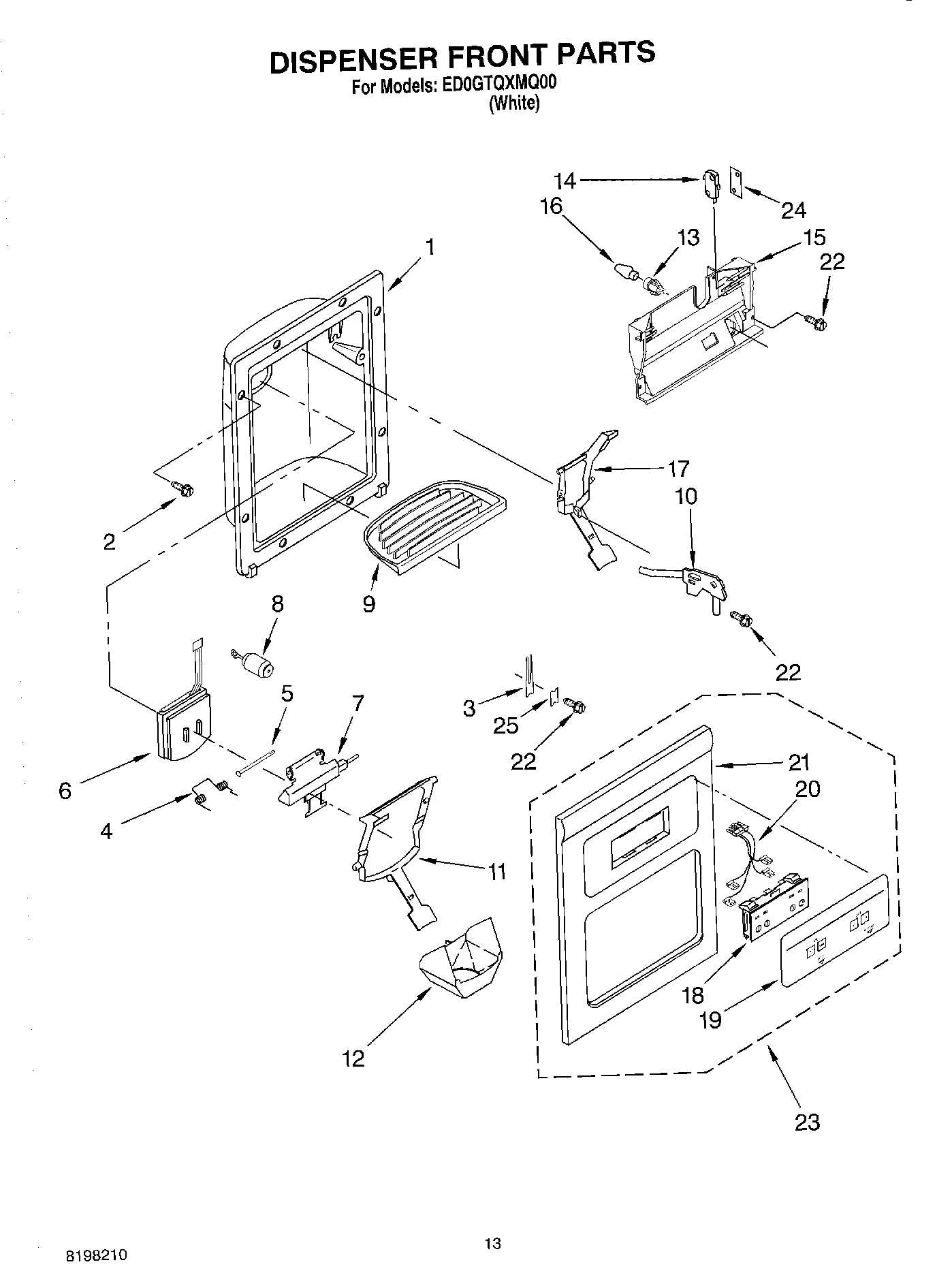 08 - DISPENSER FRONT PARTS