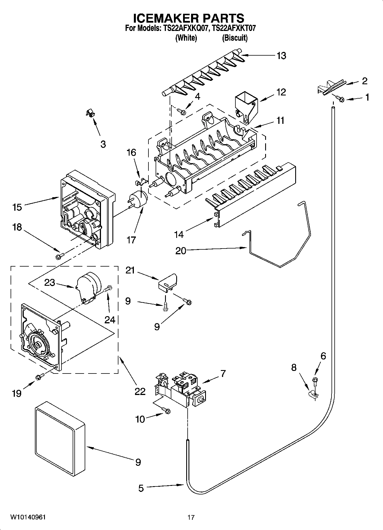11 - ICEMAKER PARTS