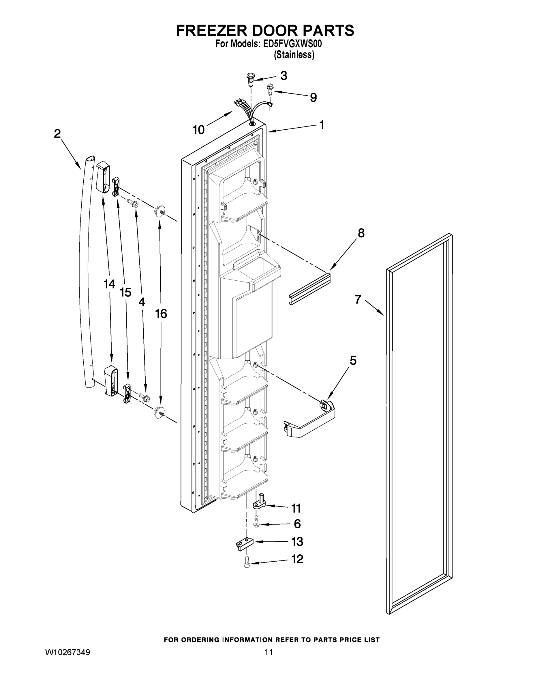 07 - FREEZER DOOR PARTS