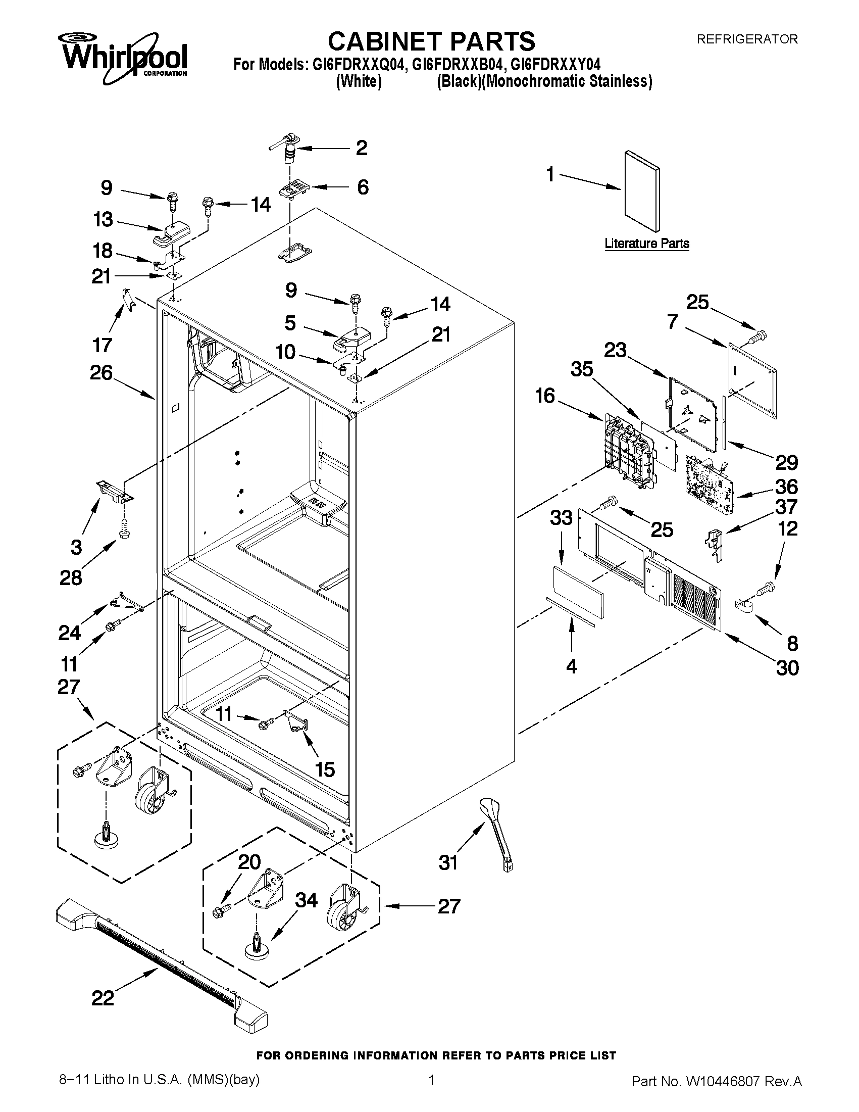 01 - CABINET PARTS