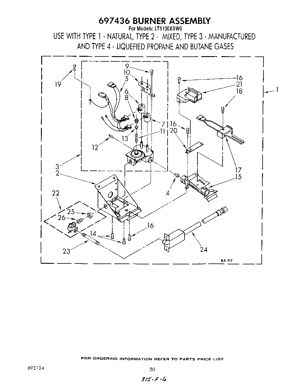 17 - 697436 BURNER