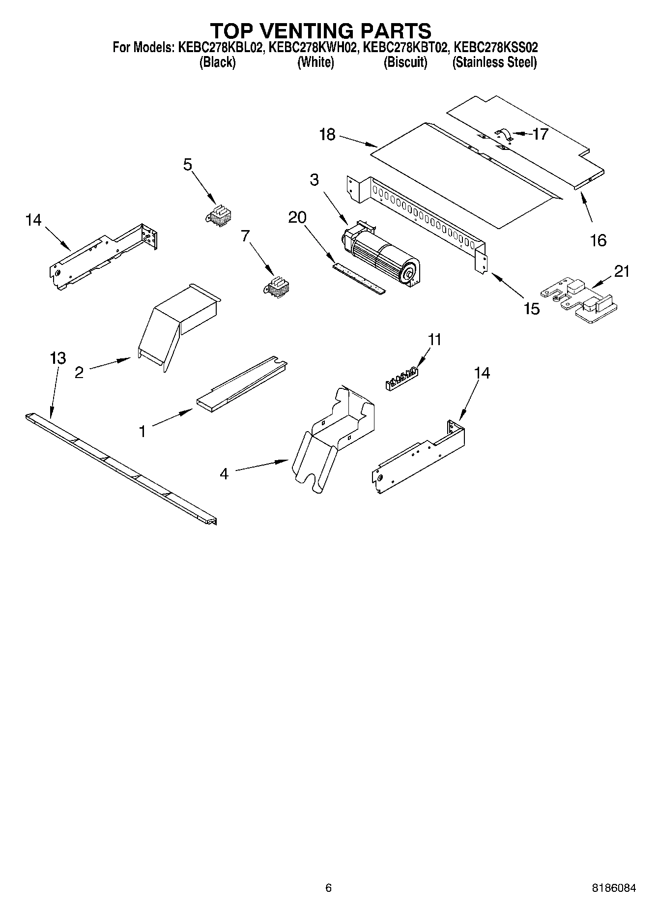 05 - TOP VENTING PARTS, OPTIONAL PARTS