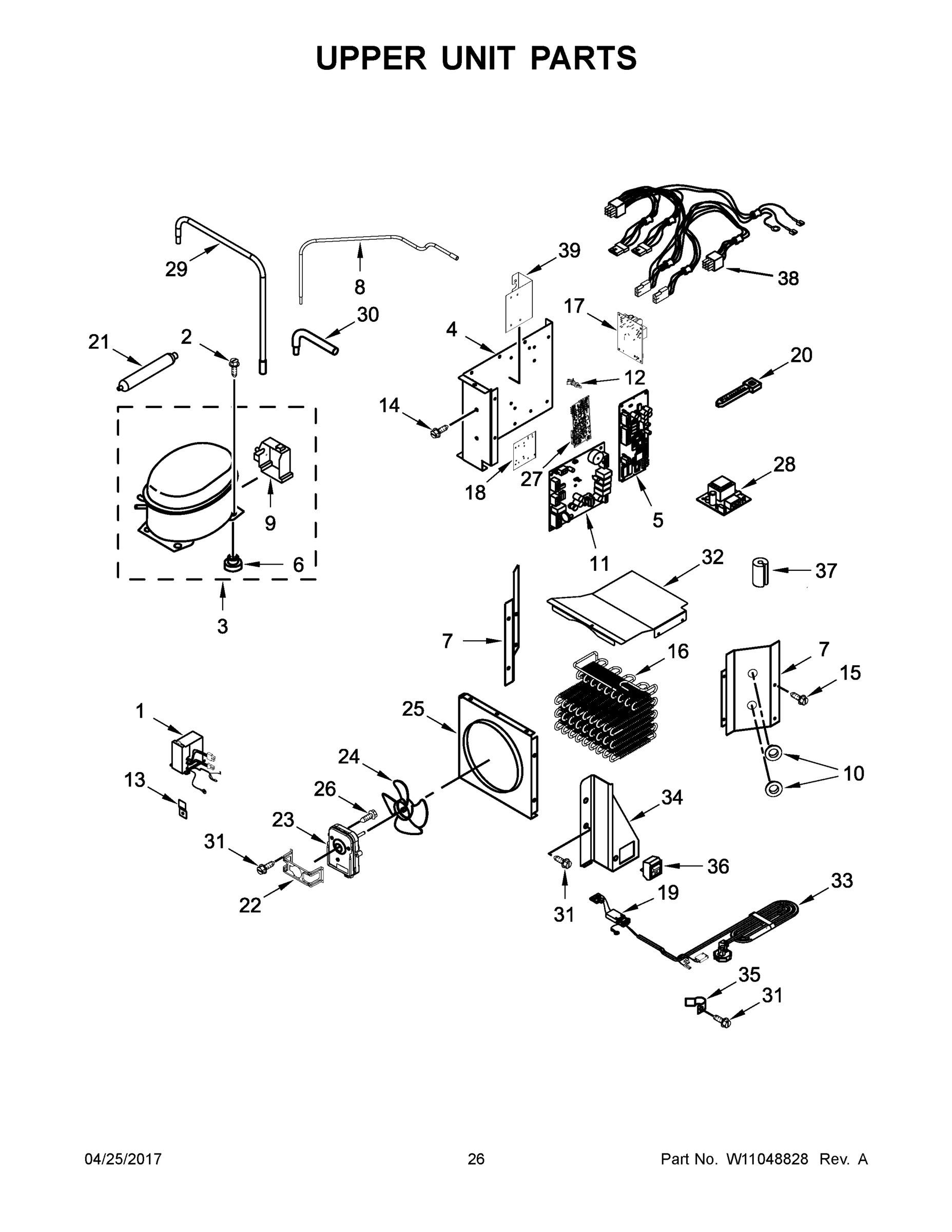 14 - UPPER UNIT PARTS