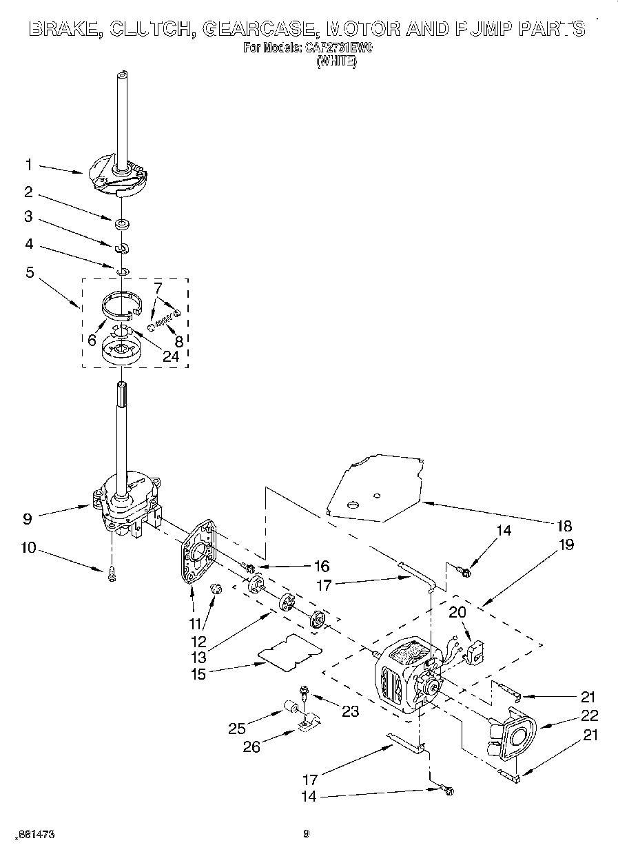 06 - BRAKE, CLUTCH, GEARCASE, MOTOR AND PUMP