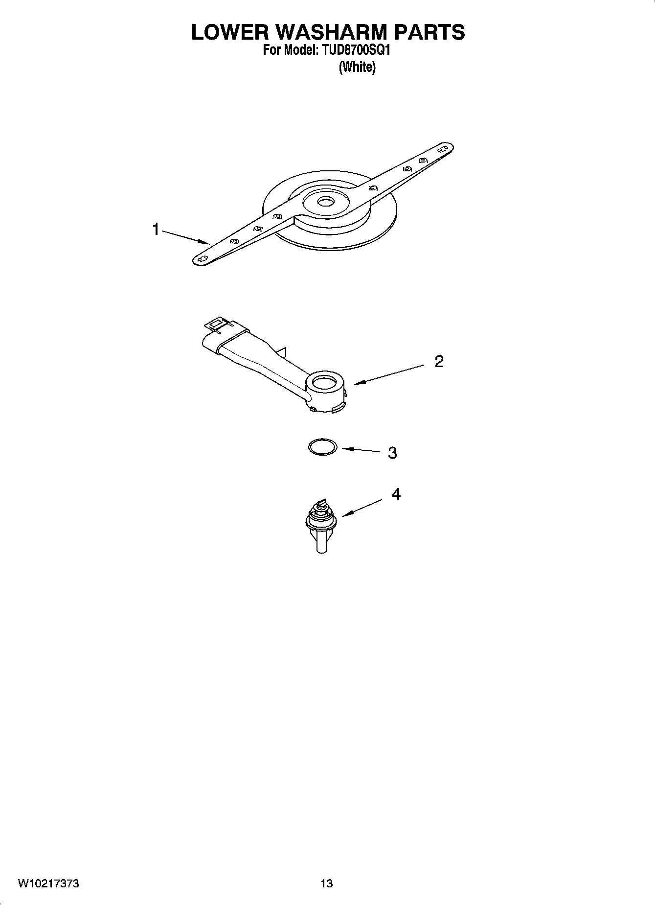 11 - LOWER WASHARM PARTS, OPTIONAL PARTS (NOT INCLUDED)