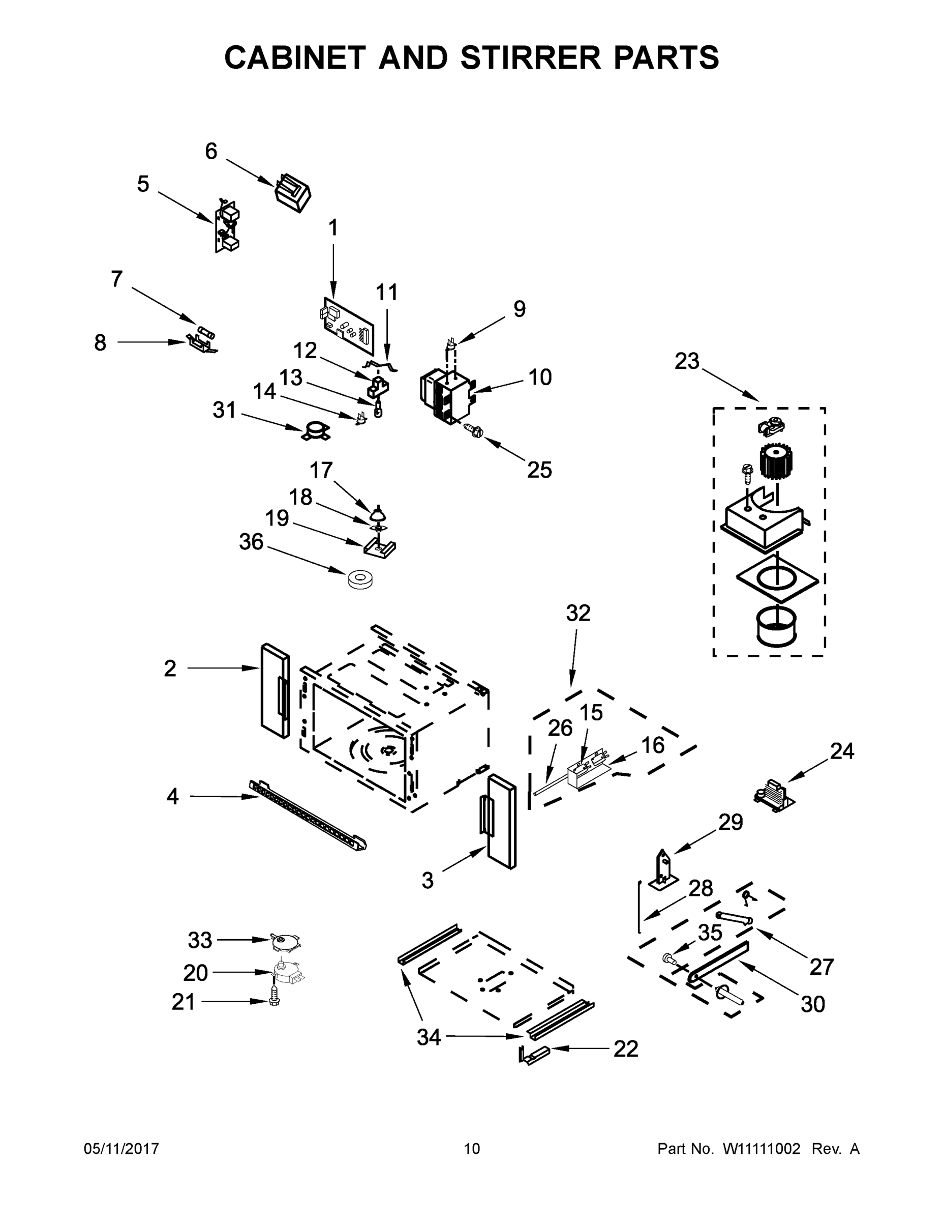 06 - CABINET AND STIRRER PARTS