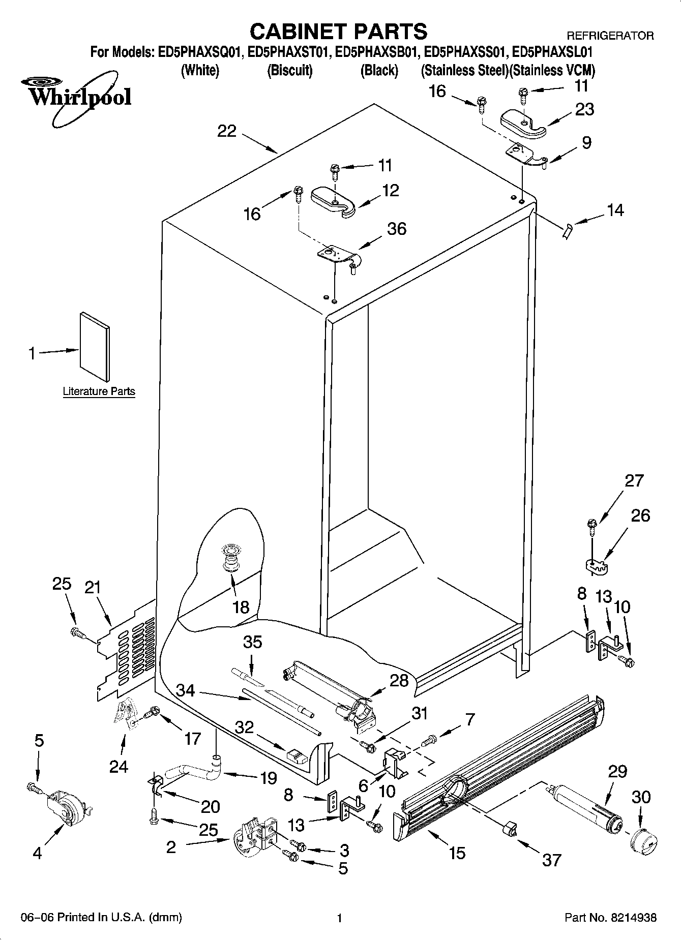 01 - CABINET PARTS