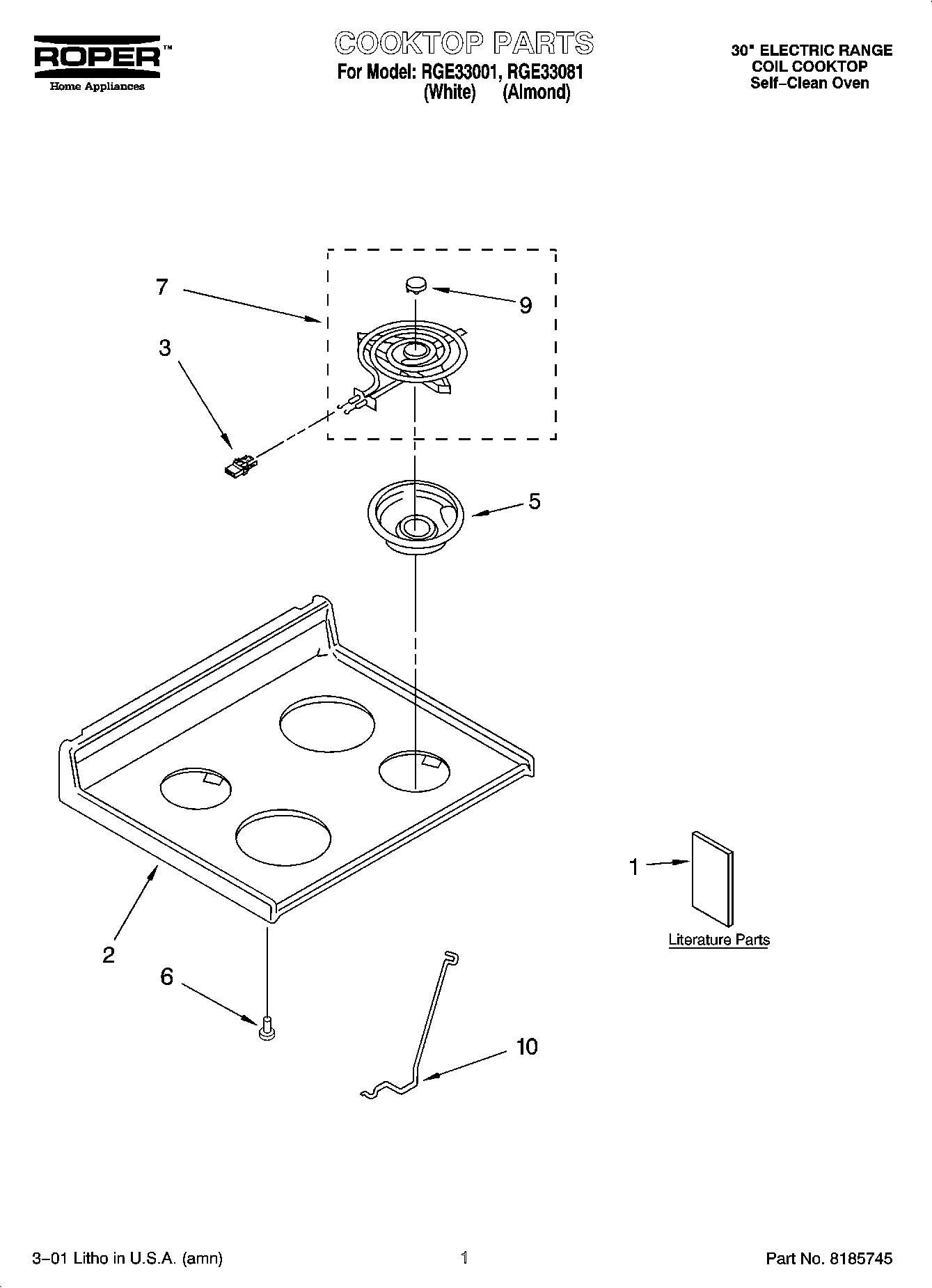 01 - COOKTOP PARTS