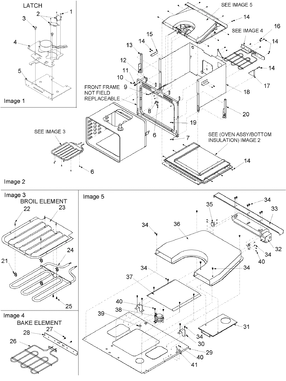 02 - INNER CAVITY, BLOWER, BAKE, & BROIL ASSY