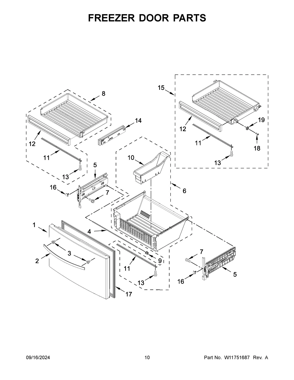 06 - FREEZER DOOR PARTS