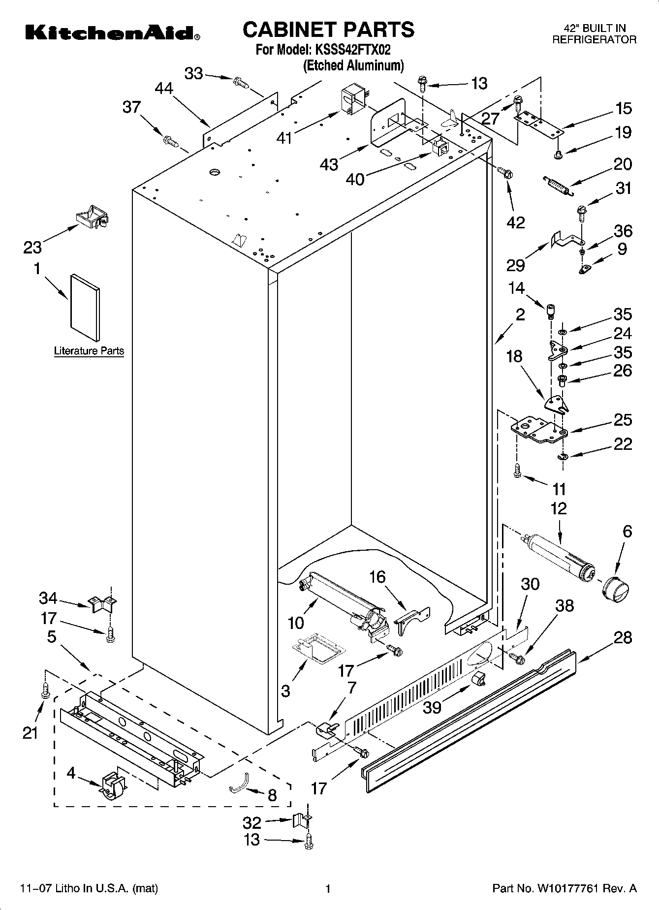 01 - CABINET PARTS