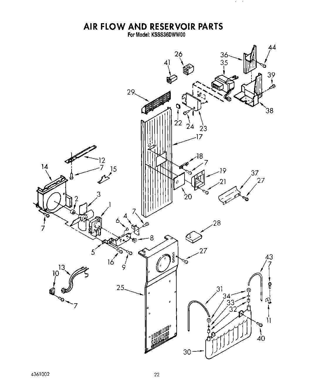 15 - AIR FLOW AND RESERVOIR