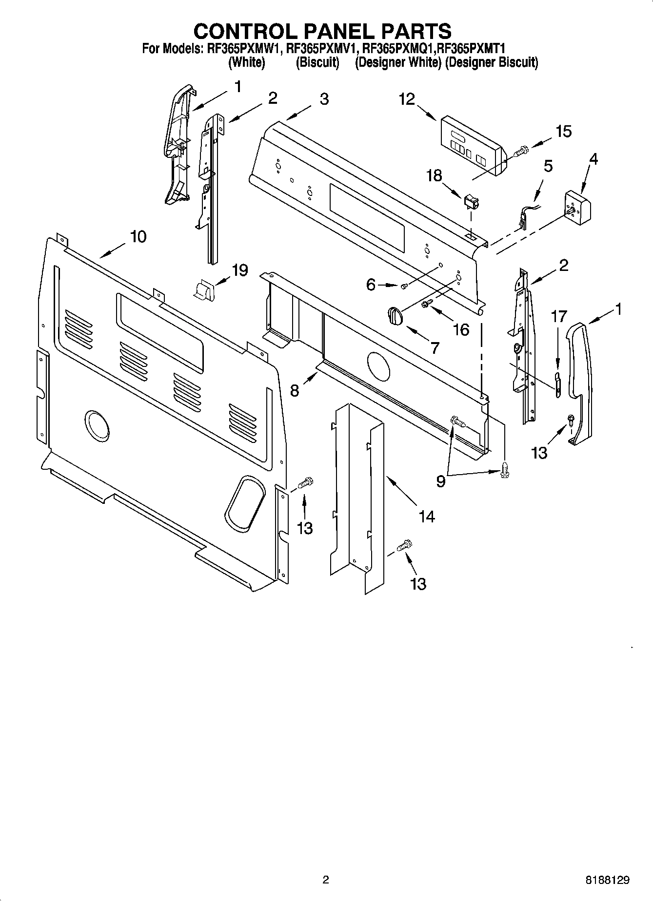 02 - CONTROL PANEL PARTS