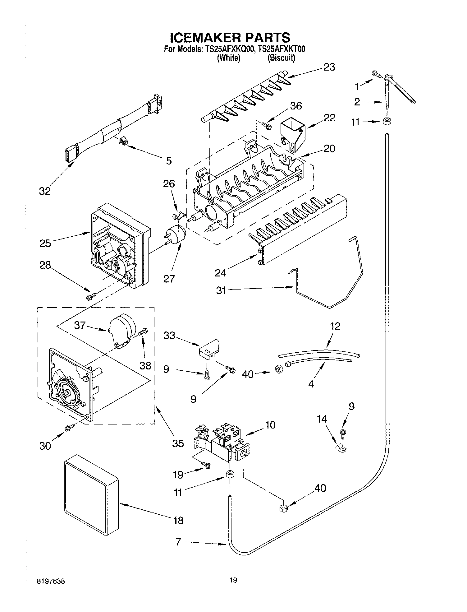 12 - ICE MAKER, OPTIONAL