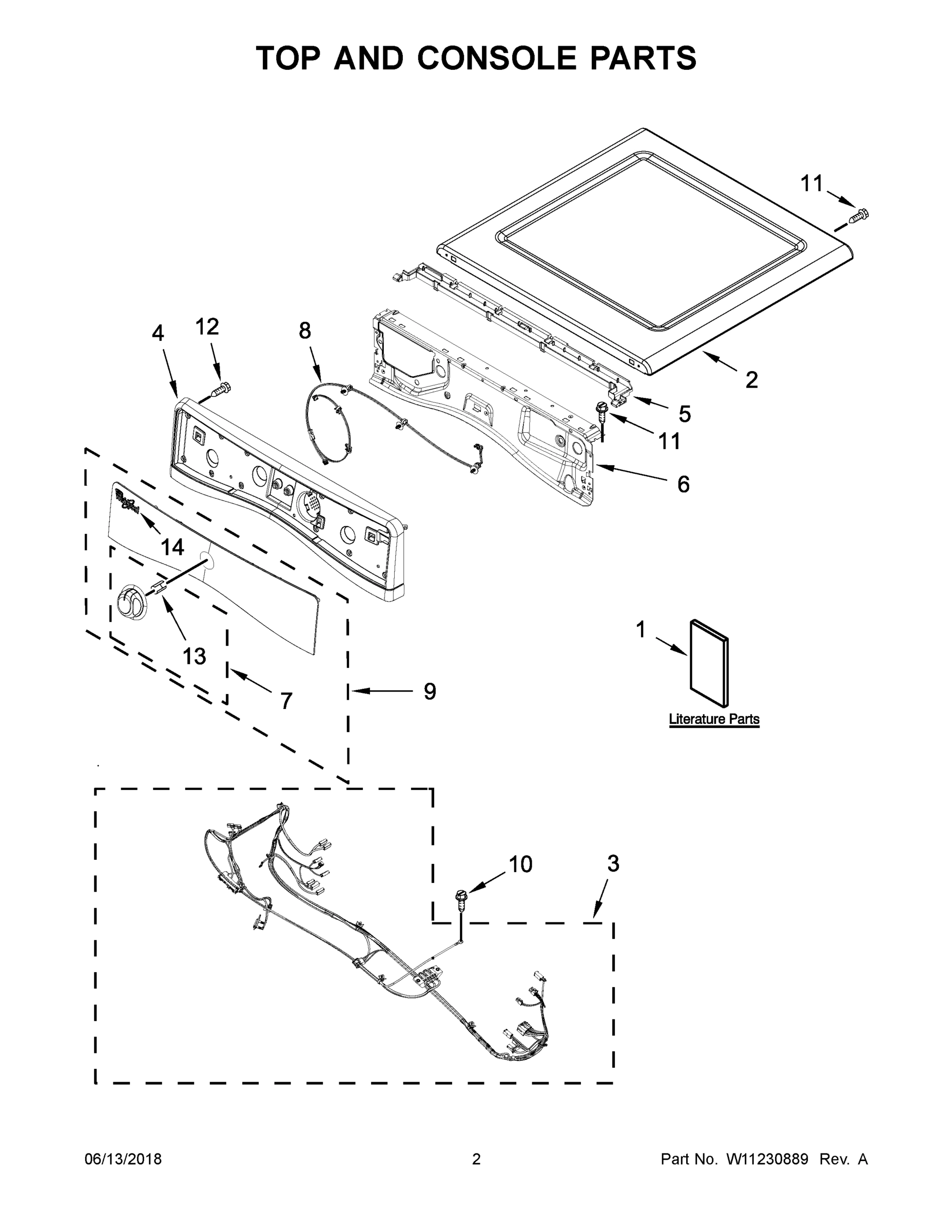 02 - TOP AND CONSOLE PARTS