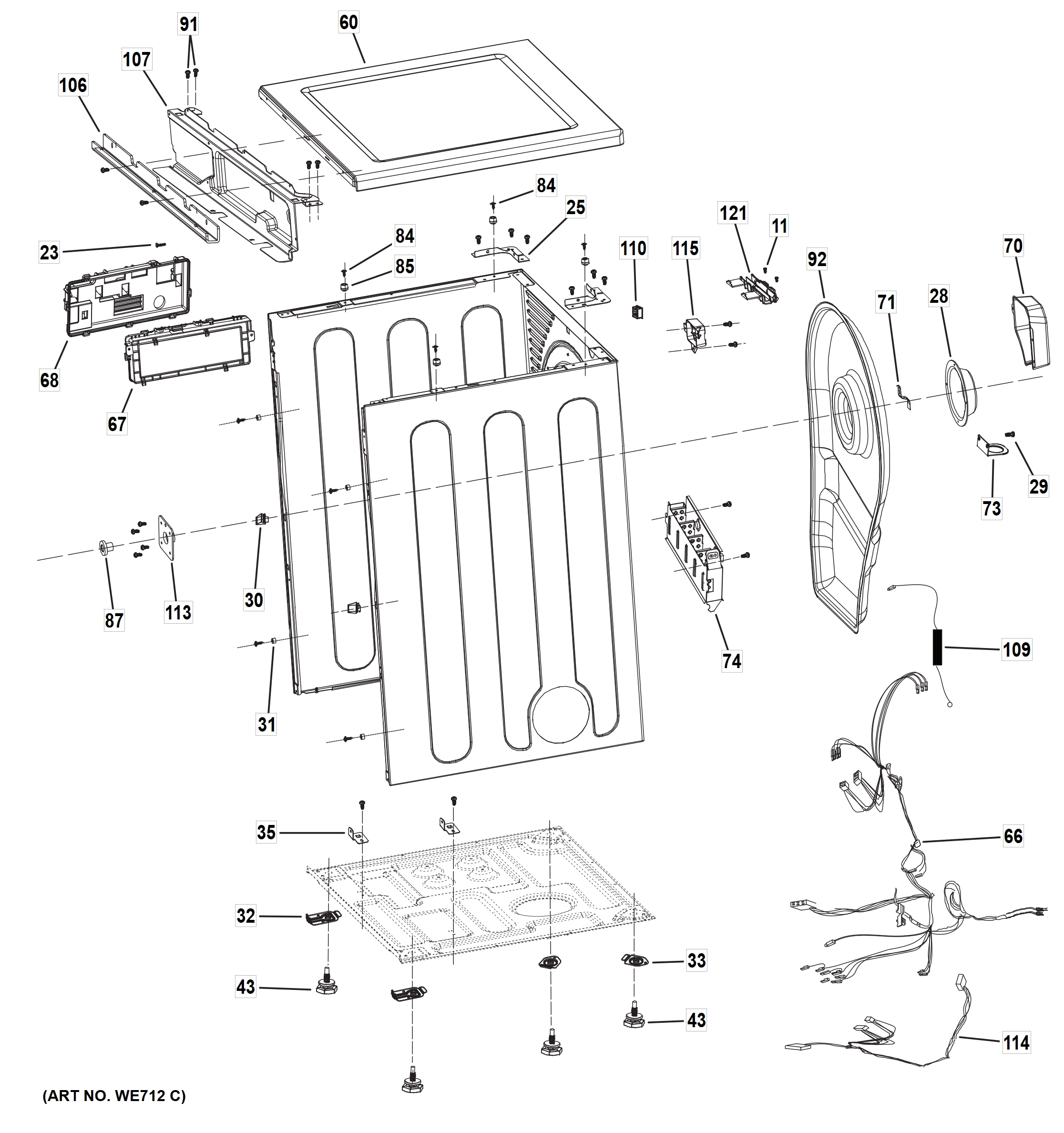 CABINET & TOP PANEL