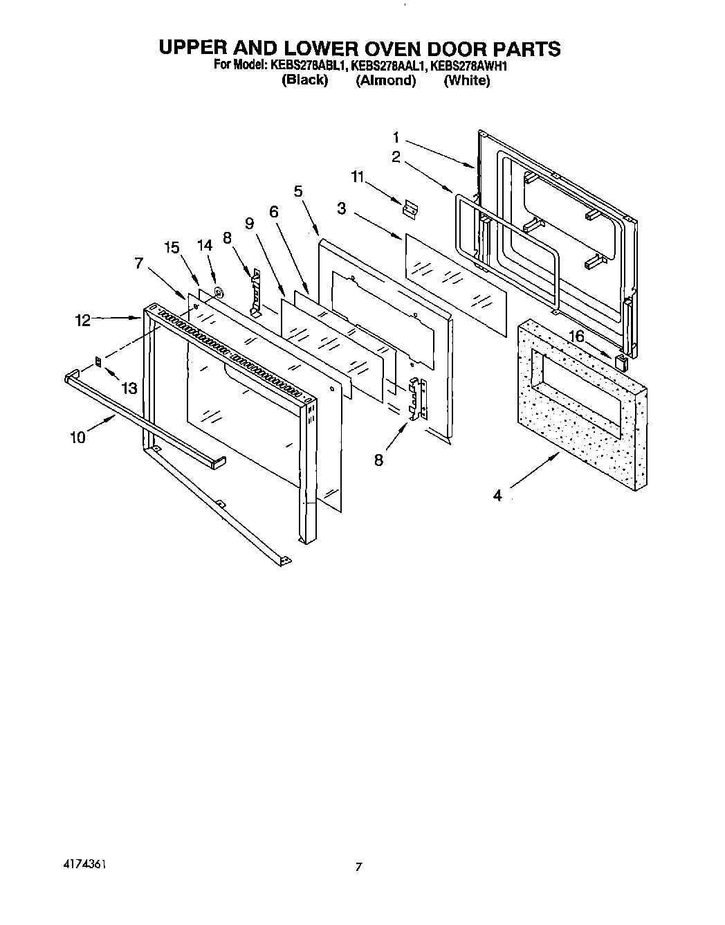 05 - UPPER AND LOWER OVEN DOOR