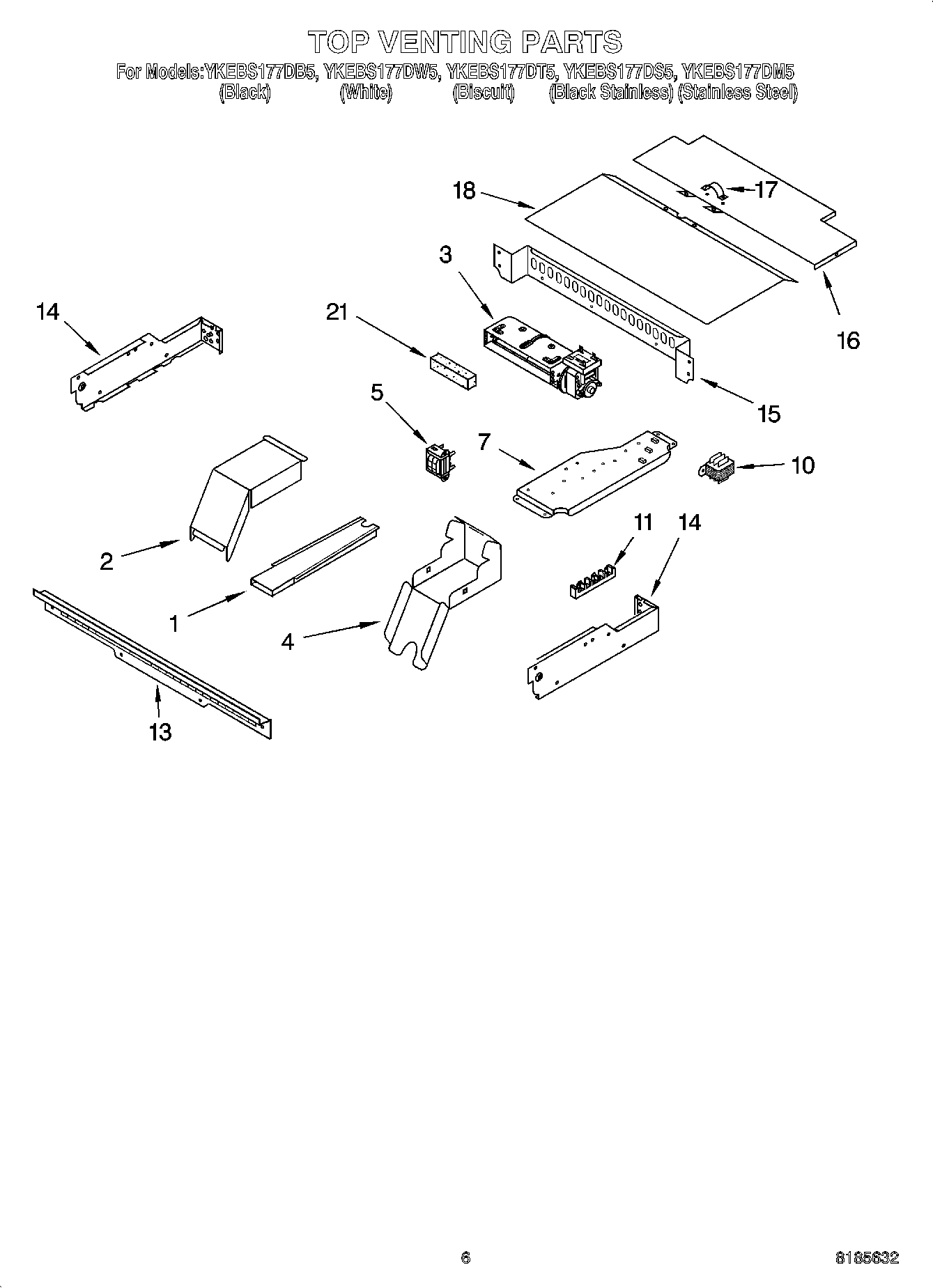 05 - TOP VENTING PARTS, MISCELLANEOUS PARTS