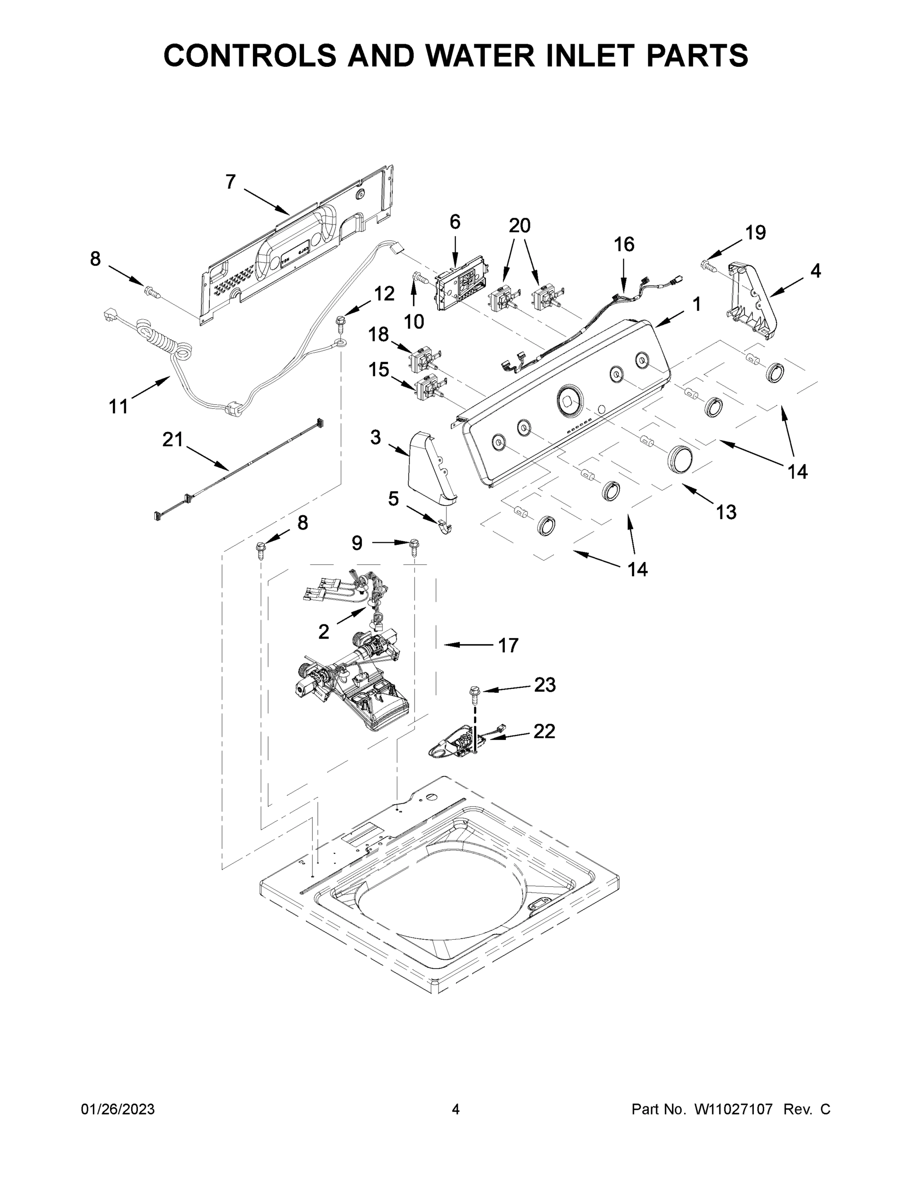 03 - CONTROLS AND WATER INLET PARTS