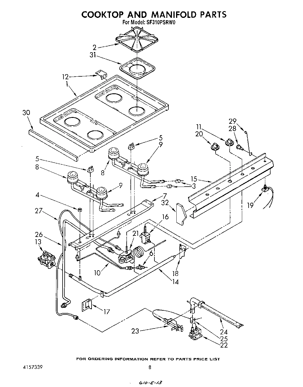 06 - COOKTOP AND MANIFOLD , LITERATURE AND OPTIONAL