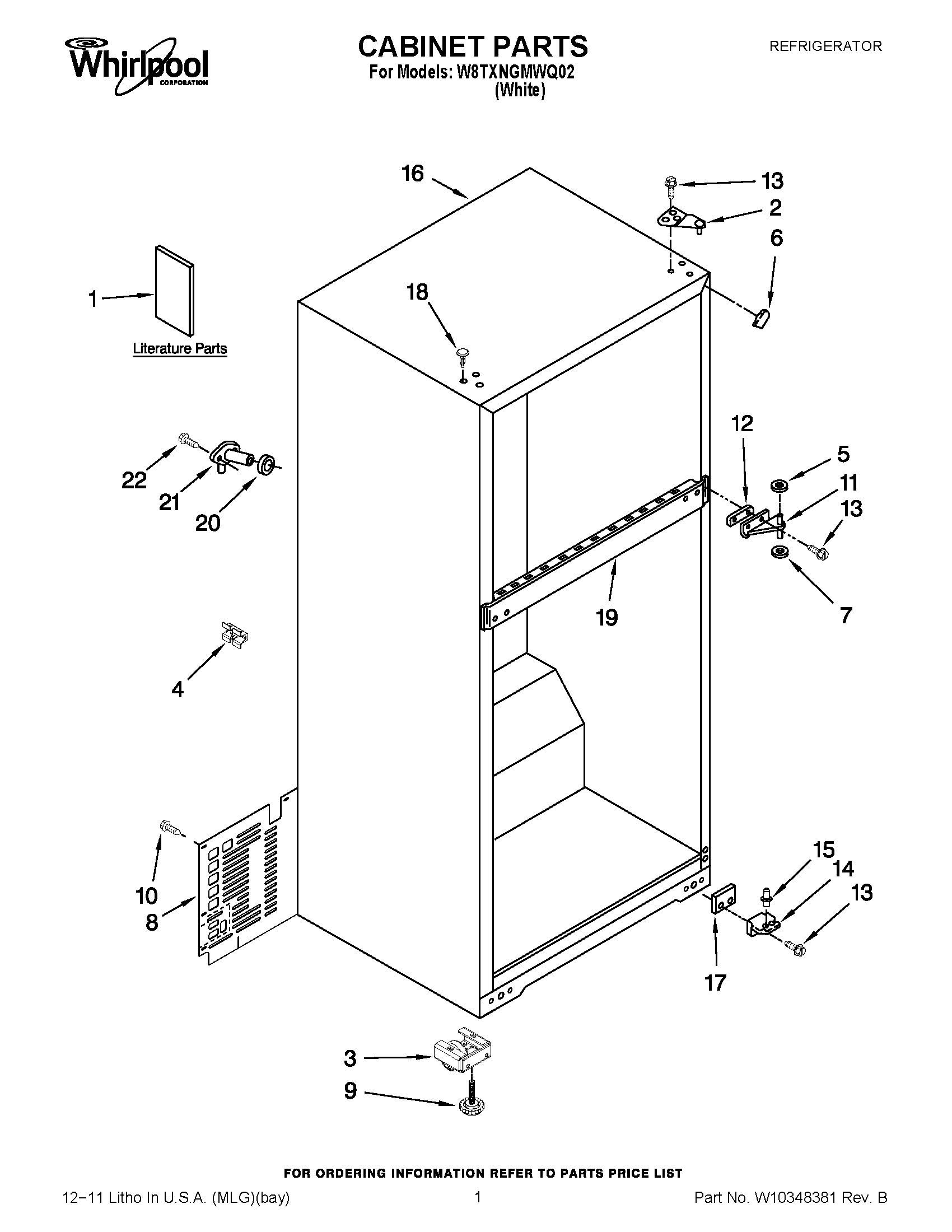 01 - CABINET PARTS