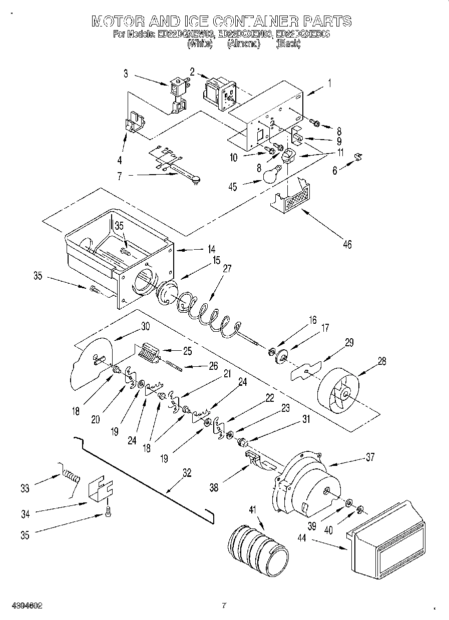 06 - MOTOR AND ICE CONTAINER