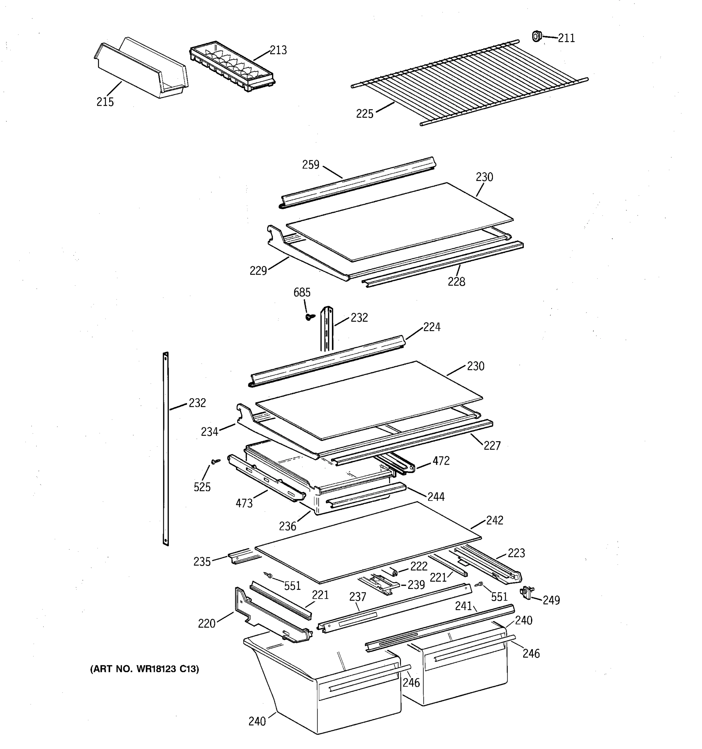 SHELF PARTS