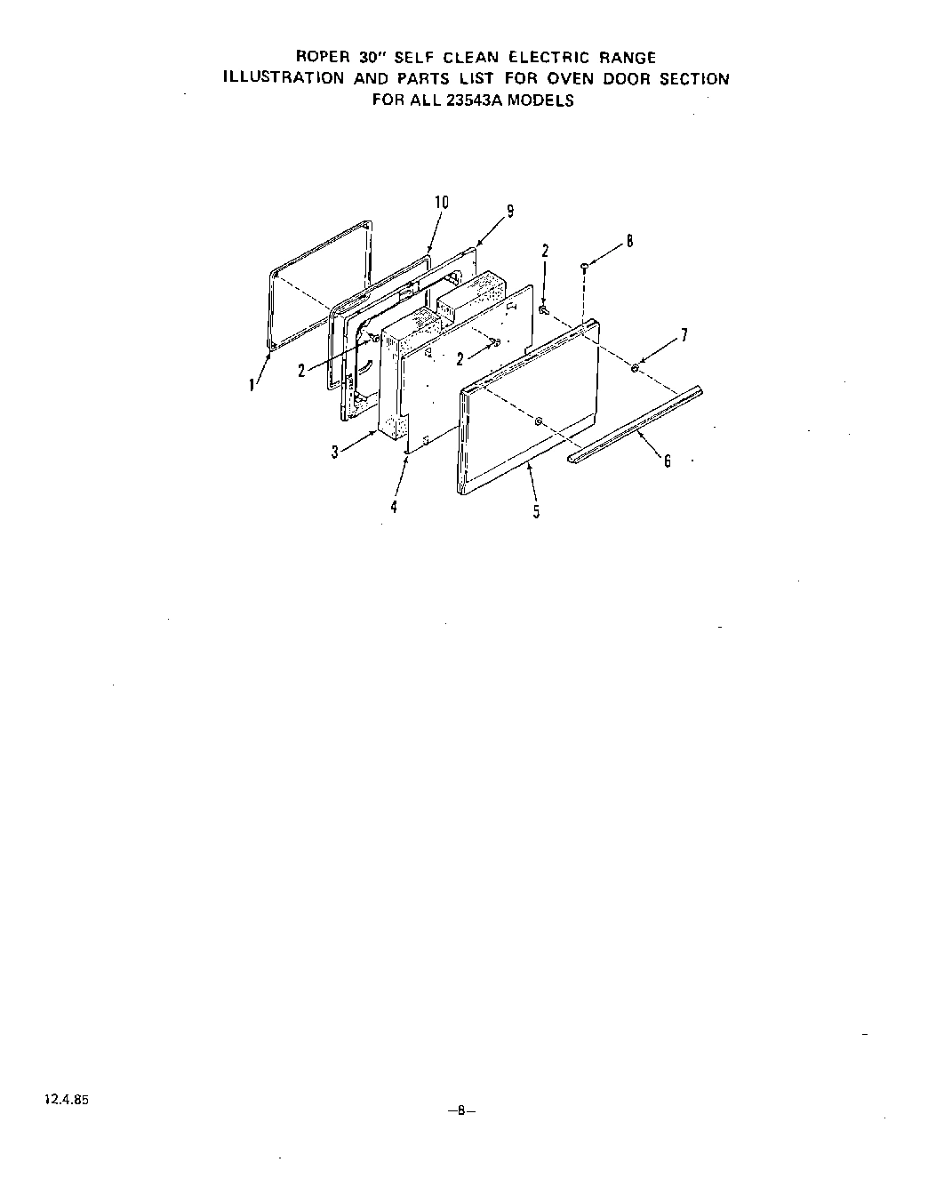 07 - OVEN DOOR