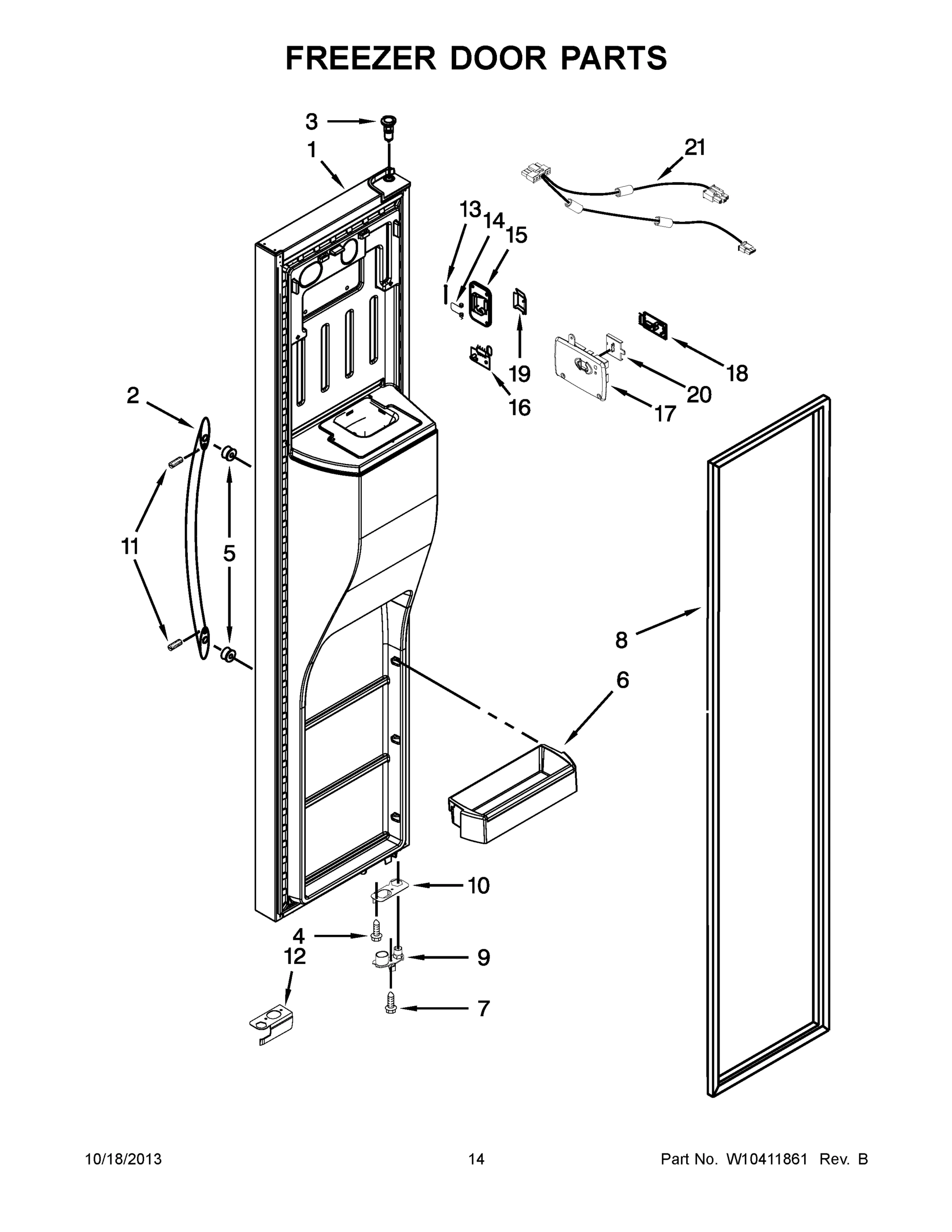 08 - FREEZER DOOR PARTS