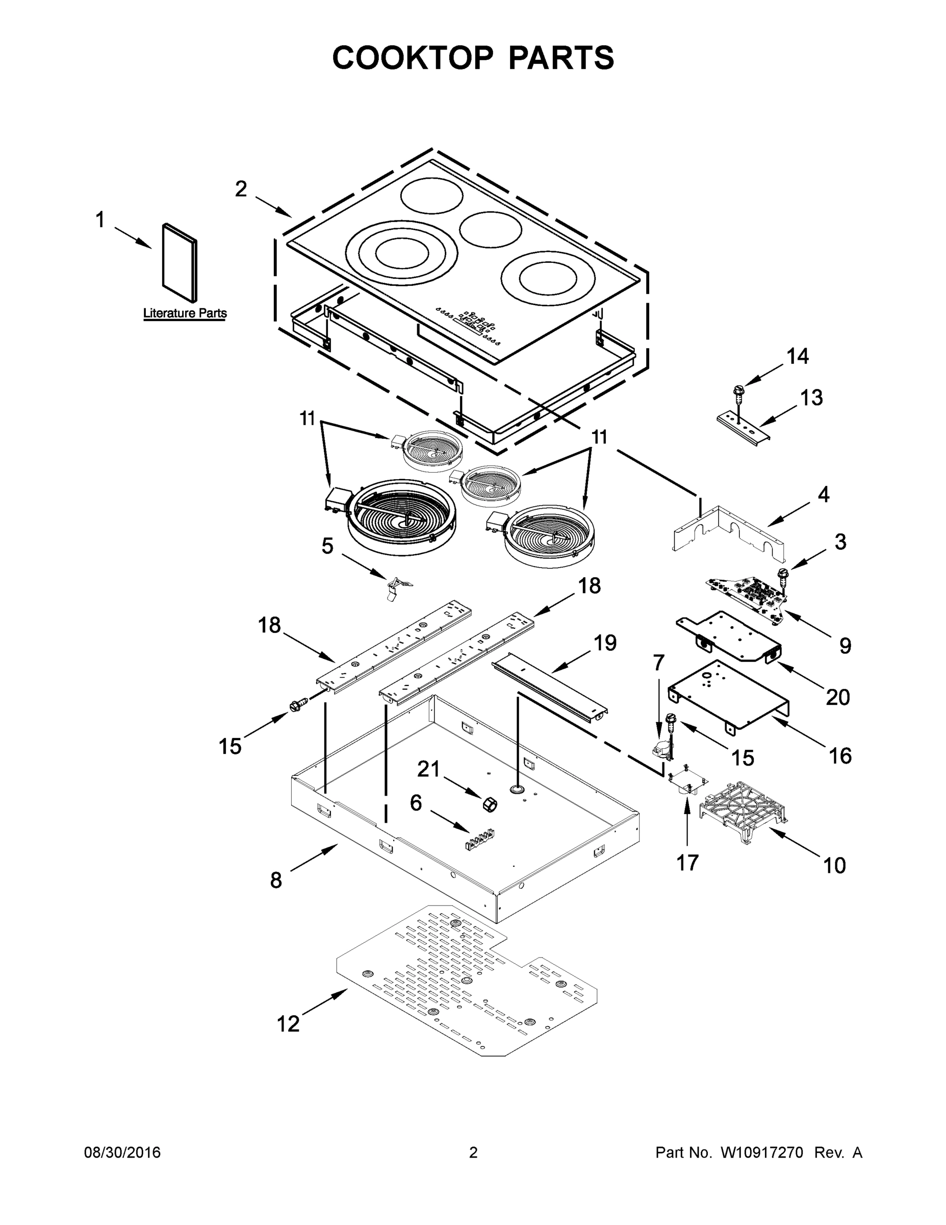 02 - COOKTOP PARTS