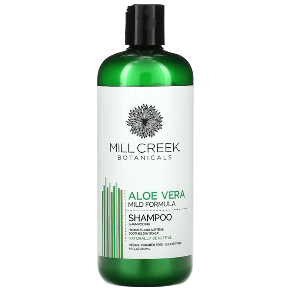 Mill Creek Aloe Vera Shampoo - Mild Formula | 14 fl oz Liquid