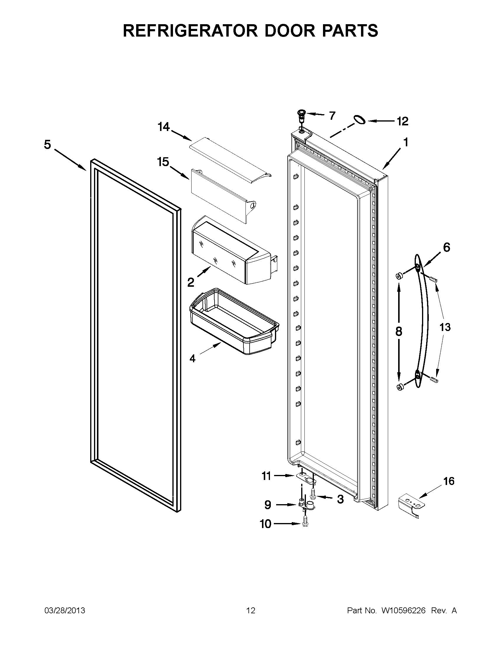06 - REFRIGERATOR DOOR PARTS