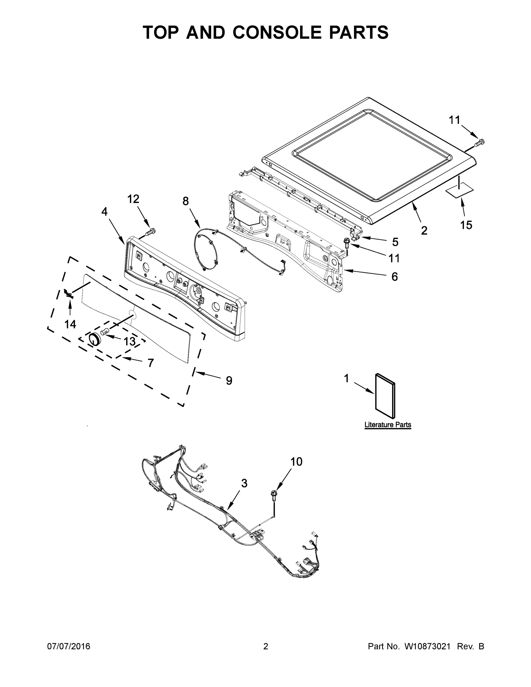 02 - TOP AND CONSOLE PARTS