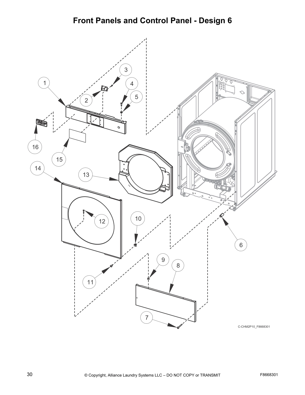 Front Panels and Control Panel - Design 6