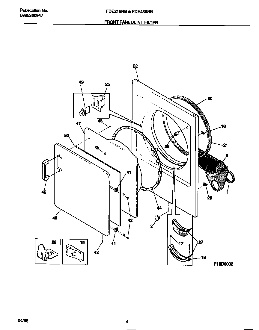 03 - FRONT PANEL/LINT FILTER