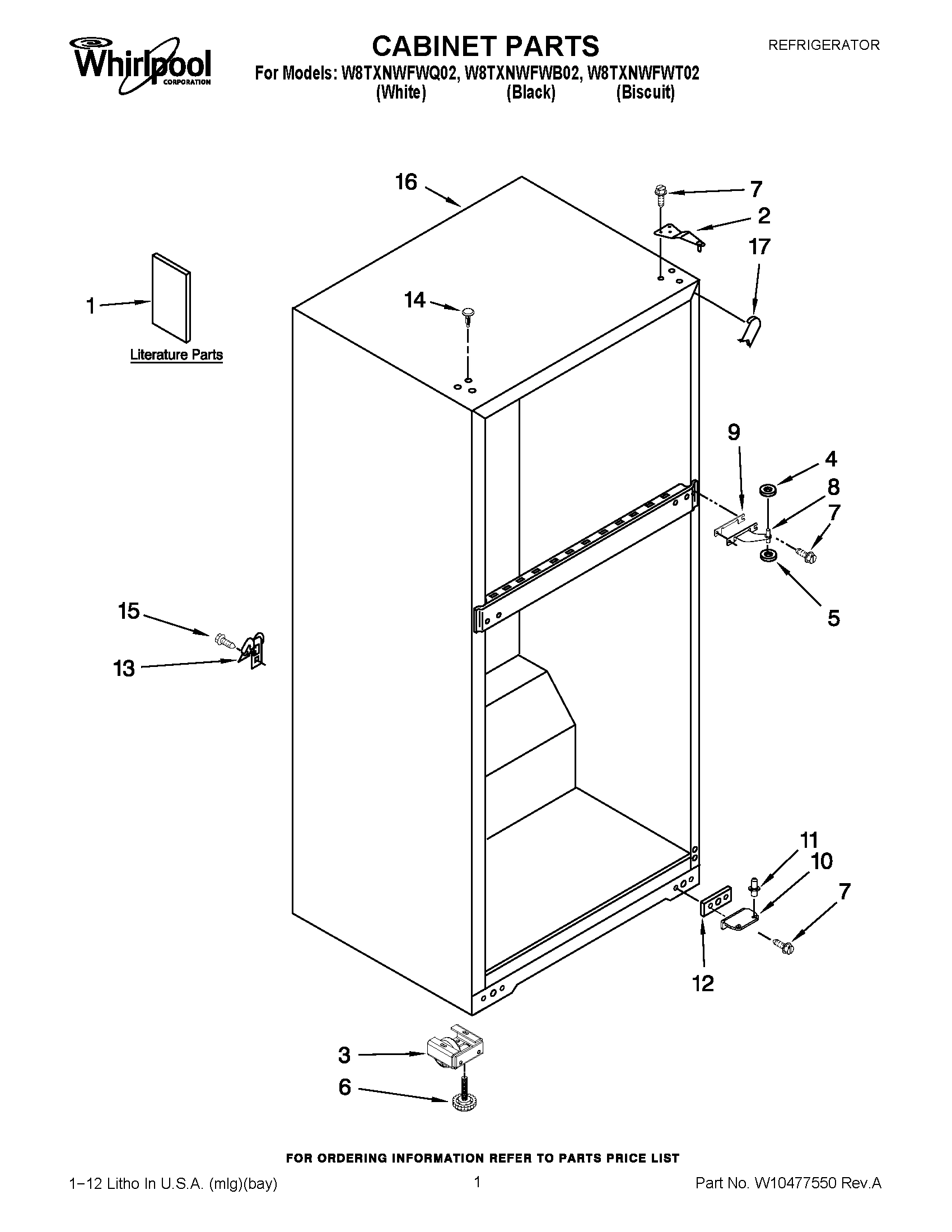 01 - CABINET PARTS