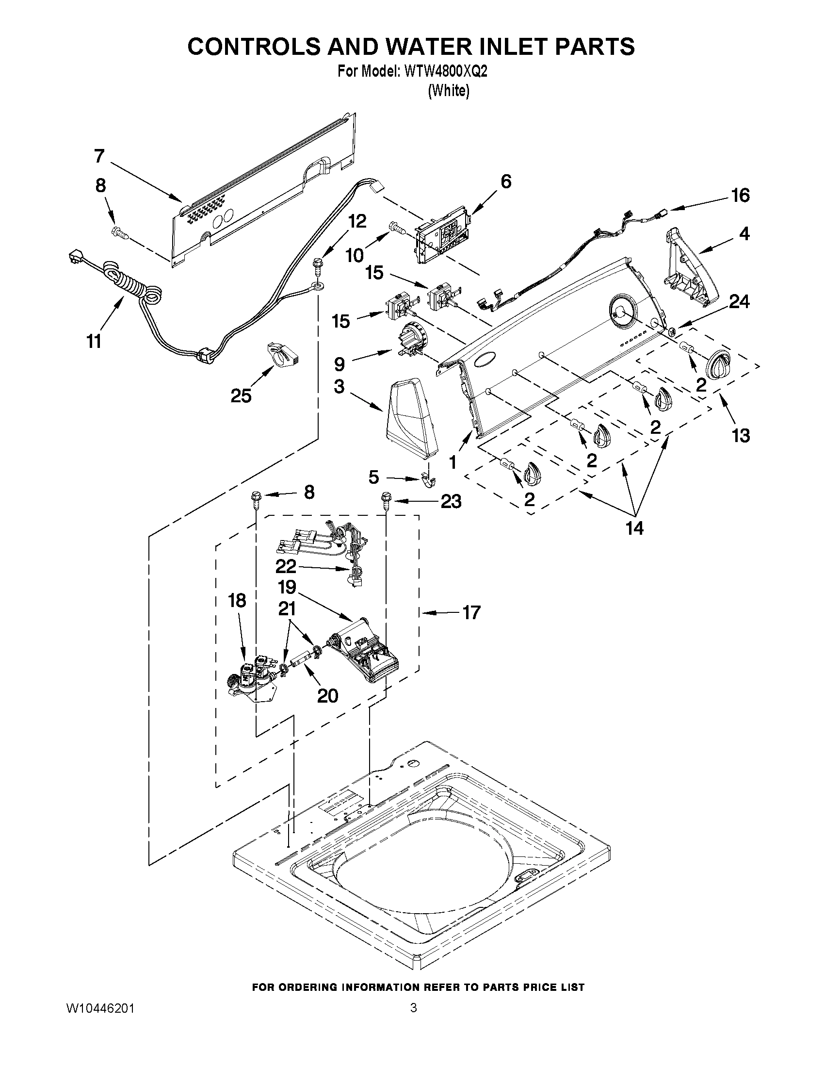 02 - CONTROLS AND WATER INLET PARTS