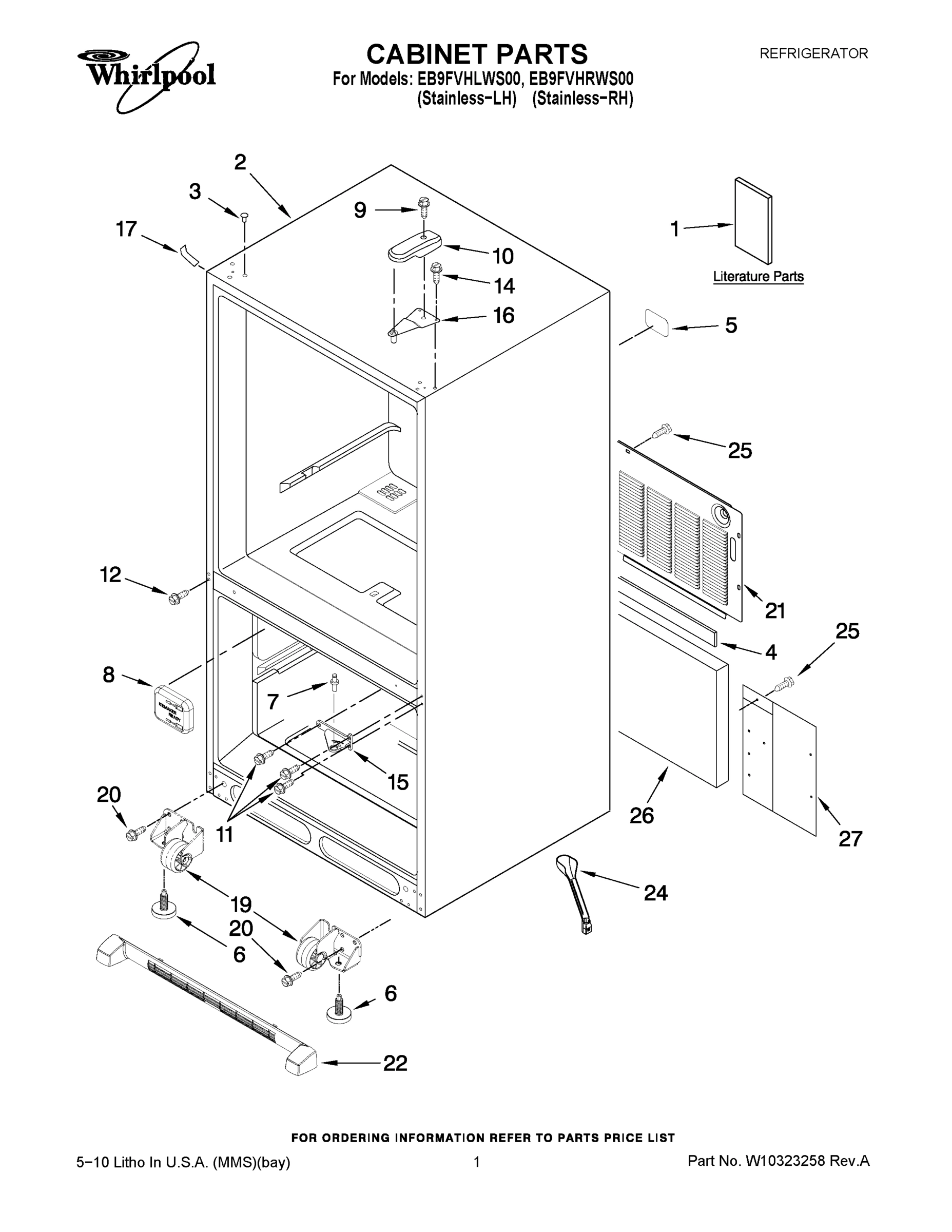 01 - CABINET PARTS