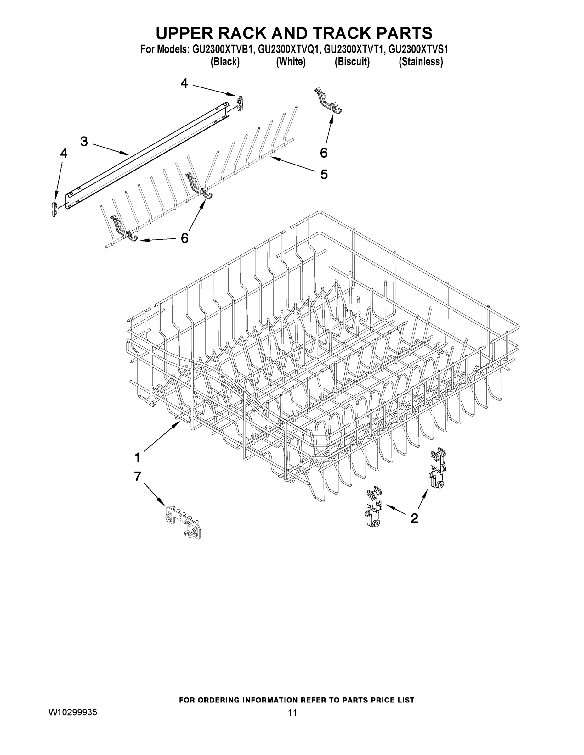 09 - UPPER RACK AND TRACK PARTS