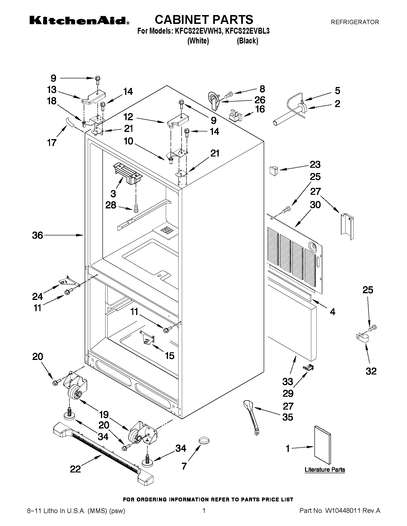 01 - CABINET PARTS