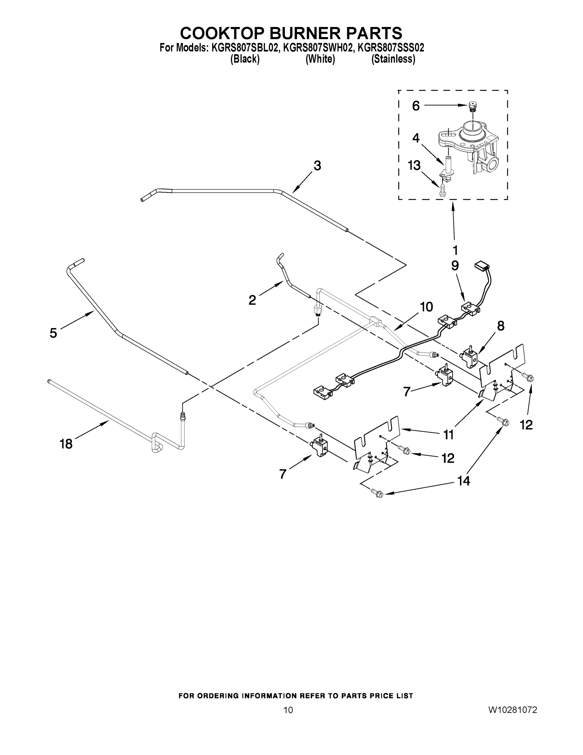 07 - COOKTOP BURNER PARTS