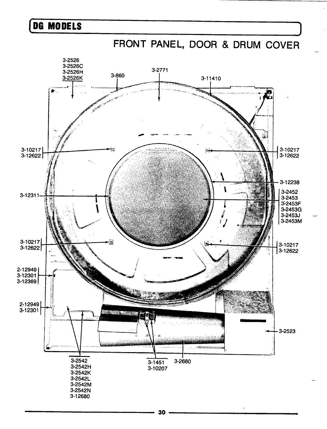 06 - FRONT PANEL, DOOR & DRUM COVER