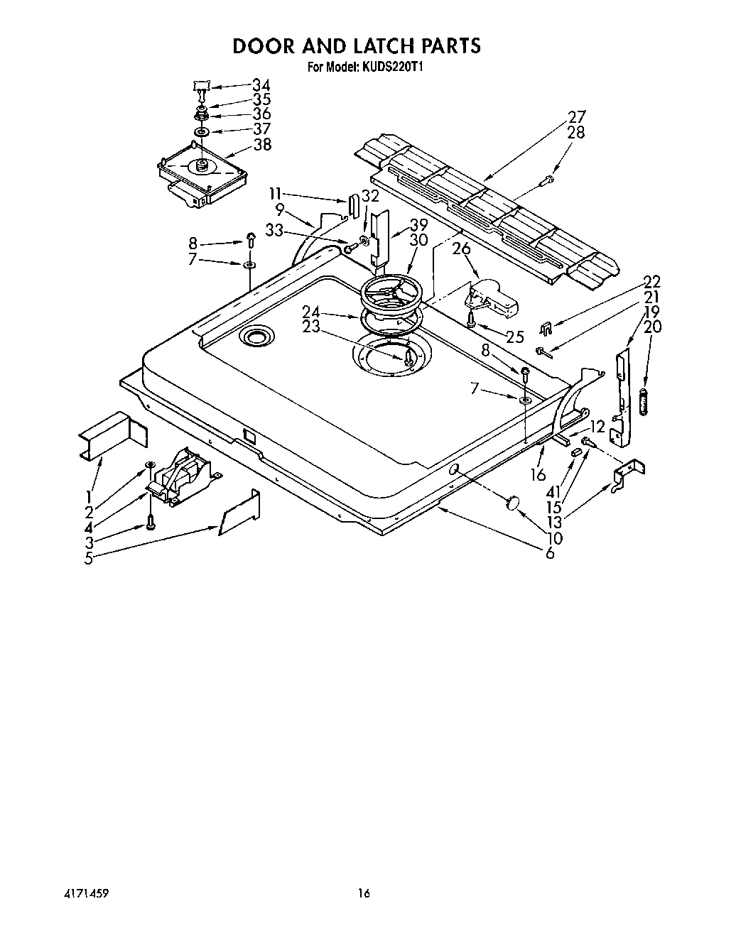13 - DOOR AND LATCH
