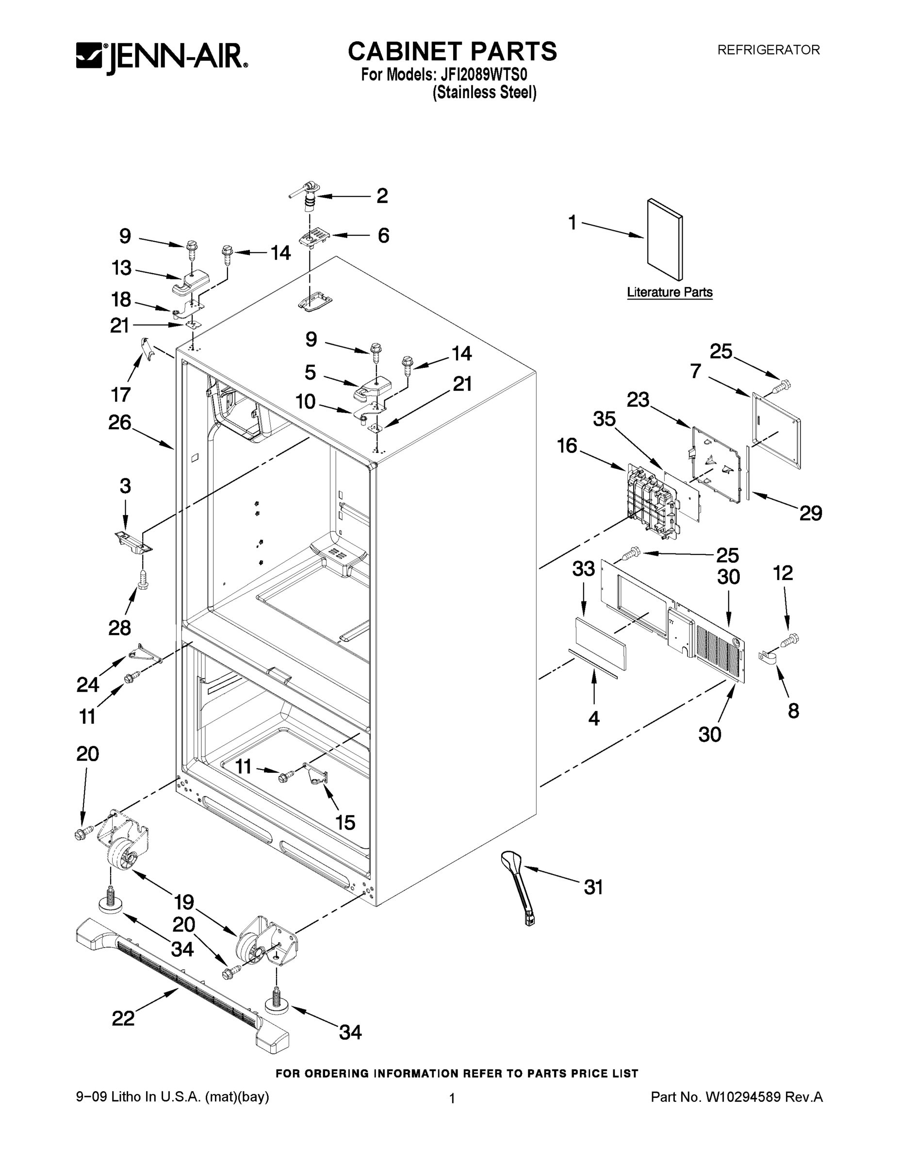 01 - CABINET PARTS